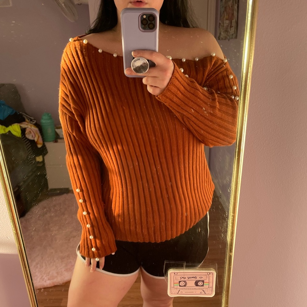 Off the shoulder sweater